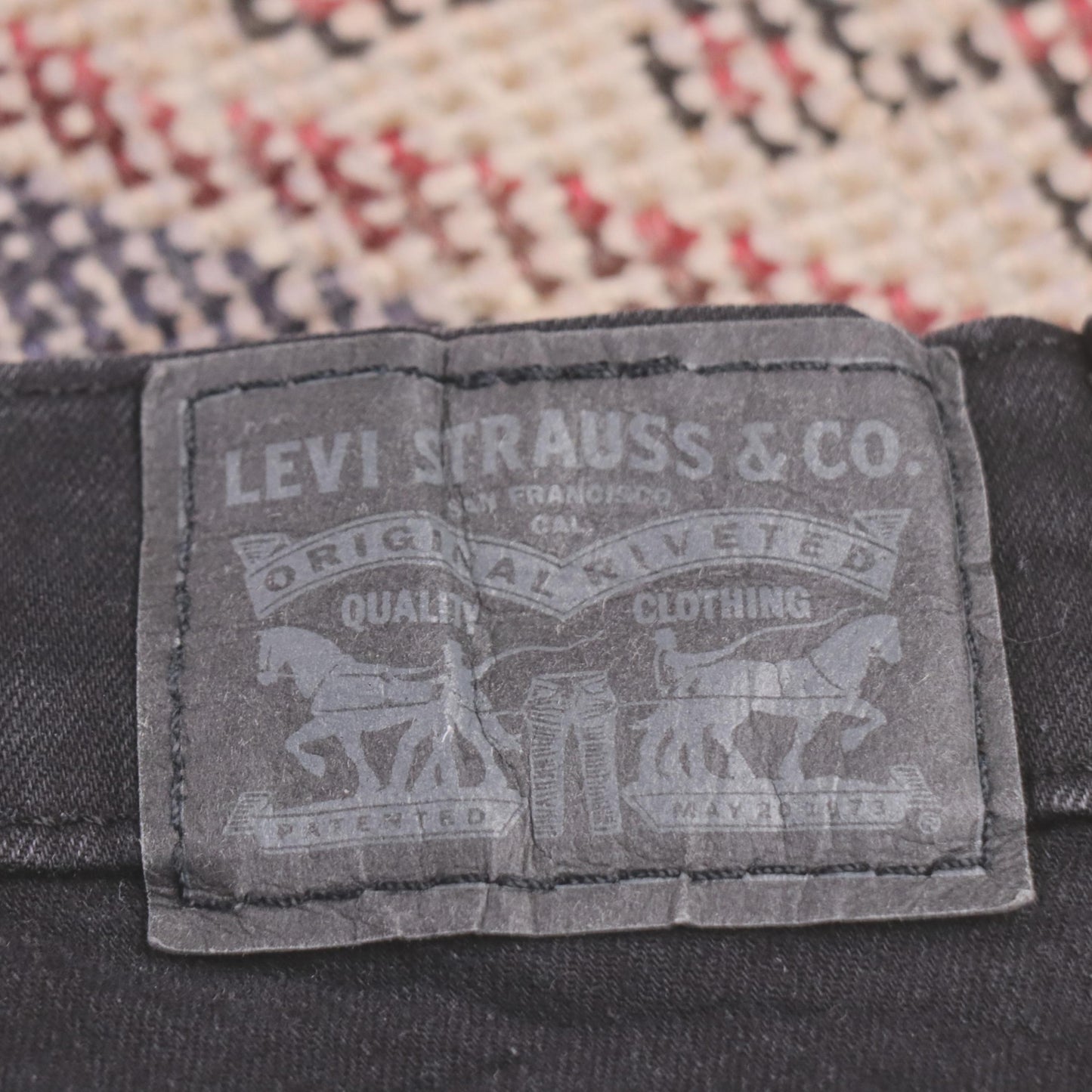 Levi's W30 L27 Skinny Black Denim Jeans