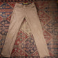 Lee W30 L32 Straight Leg Regular Fit Beige Denim Trousers