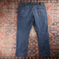 Wrangler W36 L30 Straight Classic Ripped Style Blue Denim Jeans