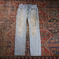 Levi's 514 W30 L32 Straight Leg Classic Ripped Style Blue Denim Jeans