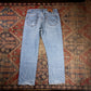 Levi's 505 W34 L29 Straight Leg Regular Fit Blue Denim Jeans