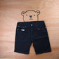 Levi's 405 Red Tab W36 L9 Regular Fit Black Denim Shorts