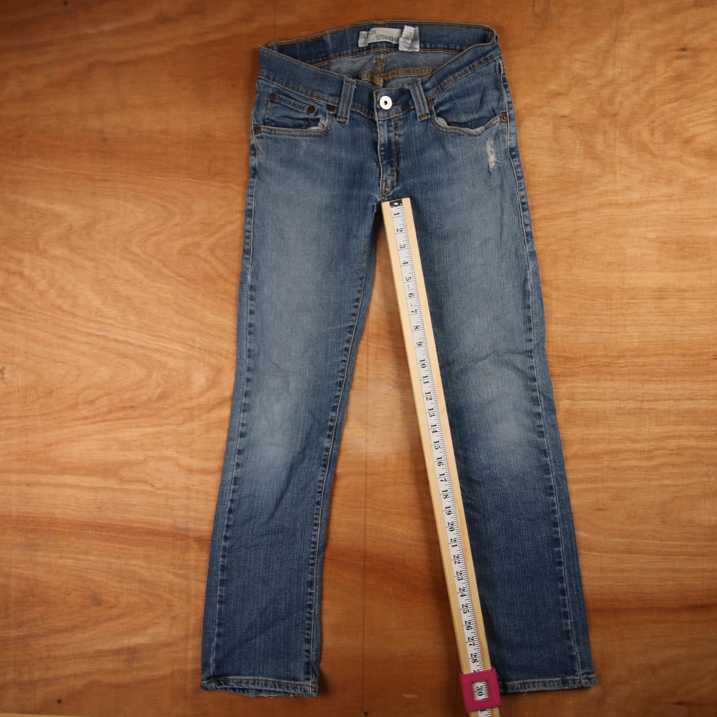 Levi's 523 Red Tab W38 L30 Straight Leg Blue Denim Jeans