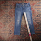 Levi's Red Tab W30 L26 Skinny Classic Ripped Style Blue Denim Jeans