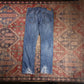 Lee W34 L28 Straight Leg Loose Fit Blue Denim Jeans