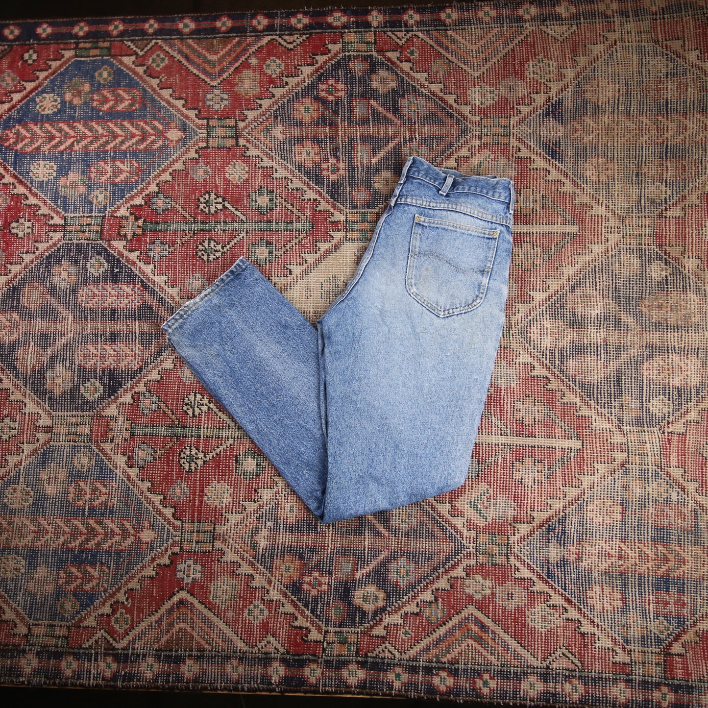 Wrangler W30 L31 Straight Leg Loose Fit Blue Denim Jeans