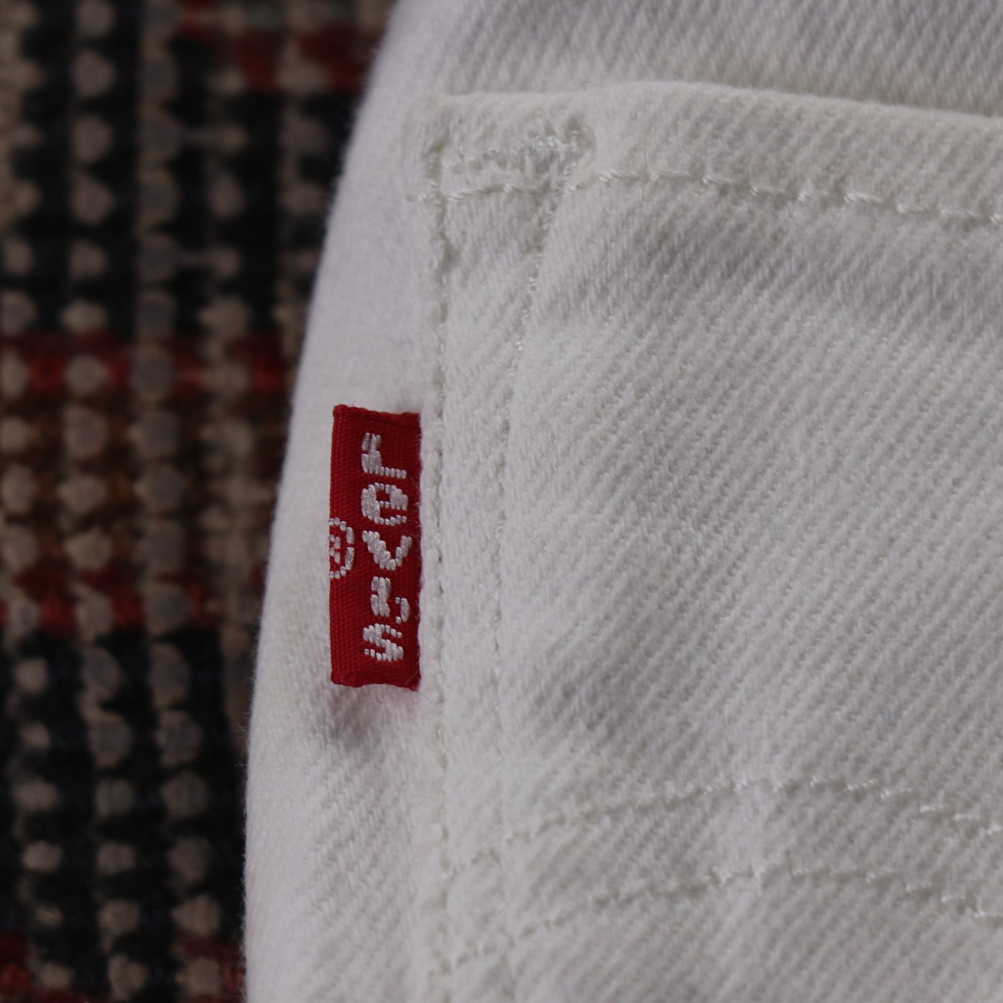 Levi's W34 L25 Slim Fit White Denim Jeans