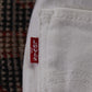 Levi's W34 L25 Slim Fit White Denim Jeans