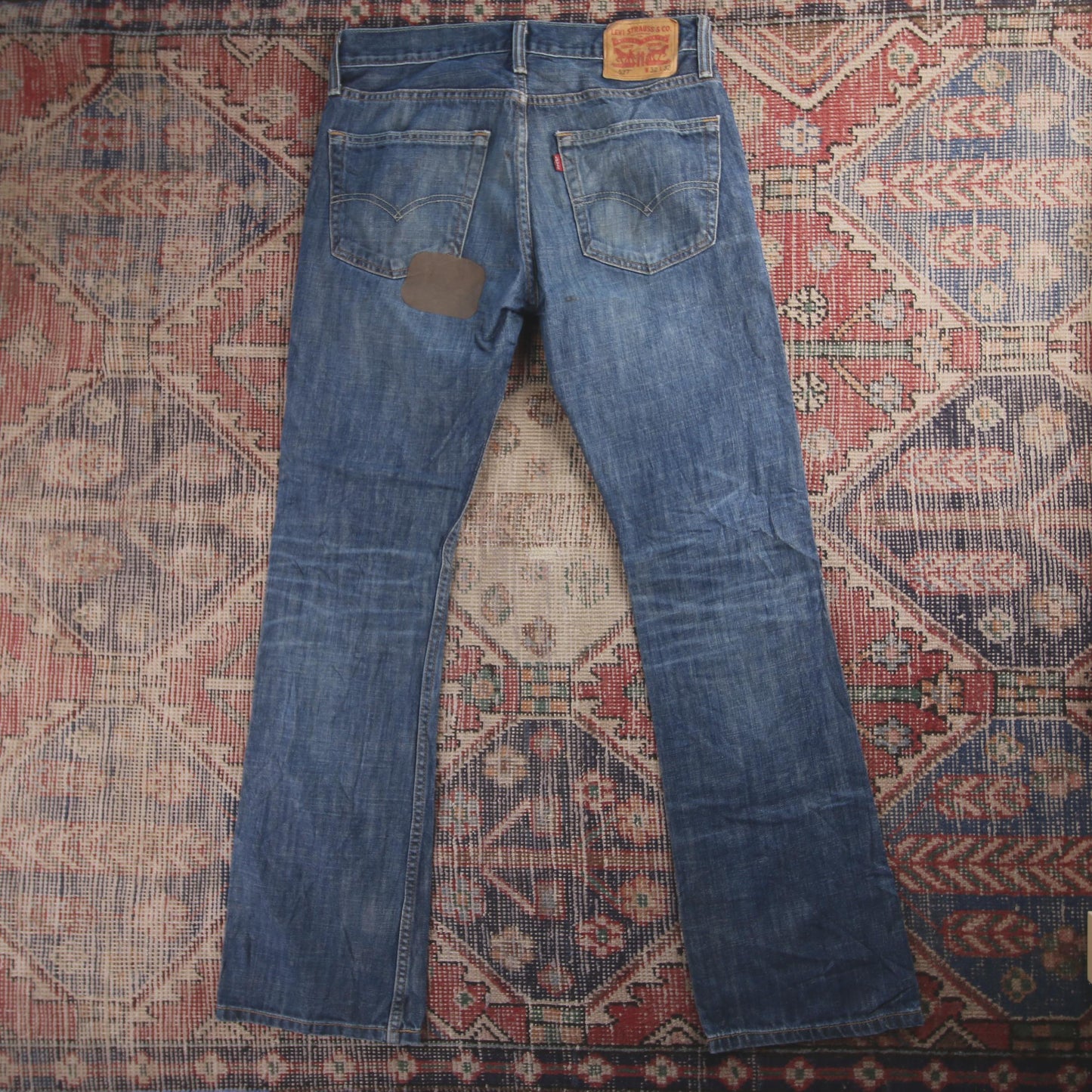 Levi's 527 Red Tab W32 L32 Bootcut Blue Denim Jeans