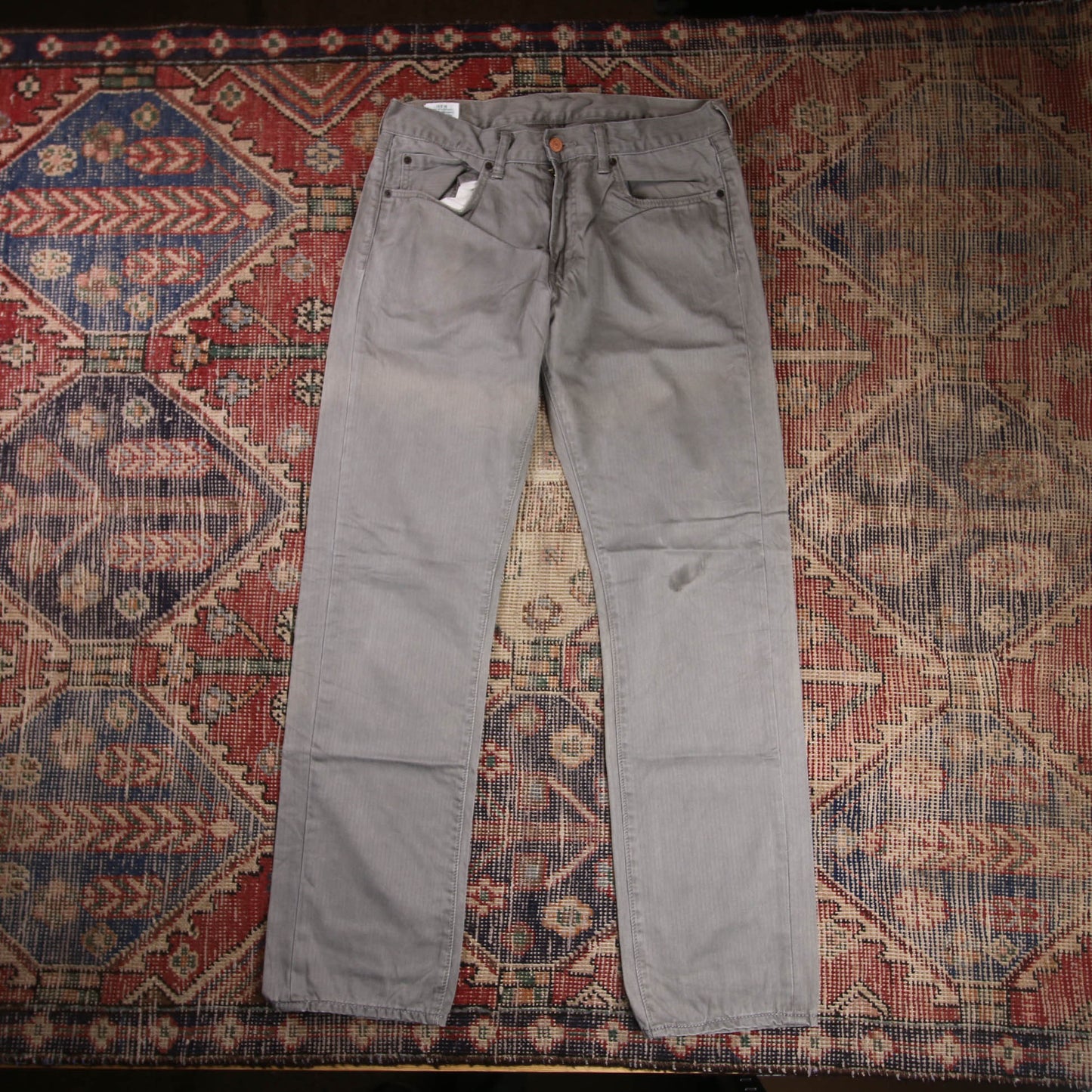 Levi's 513 W32 L31 Straight Leg Slim Fit Grey Denim Jeans