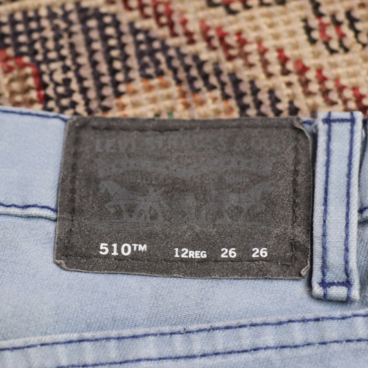 Levi's 510 W26 L25 Skinny Blue Denim Jeans