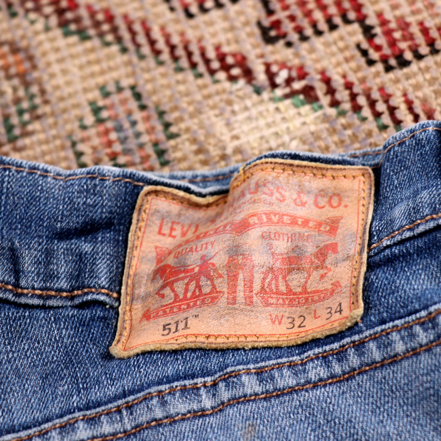 Levi's 511 W30 L34 Slim Fit Blue Denim Jeans