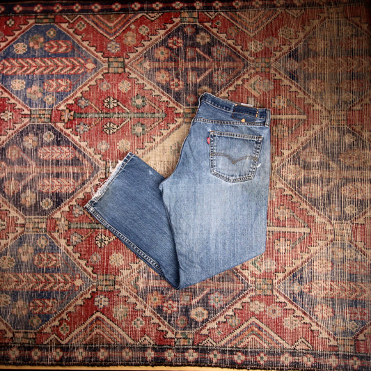 Levi's W36 L29 Straight Leg Blue Denim Jeans