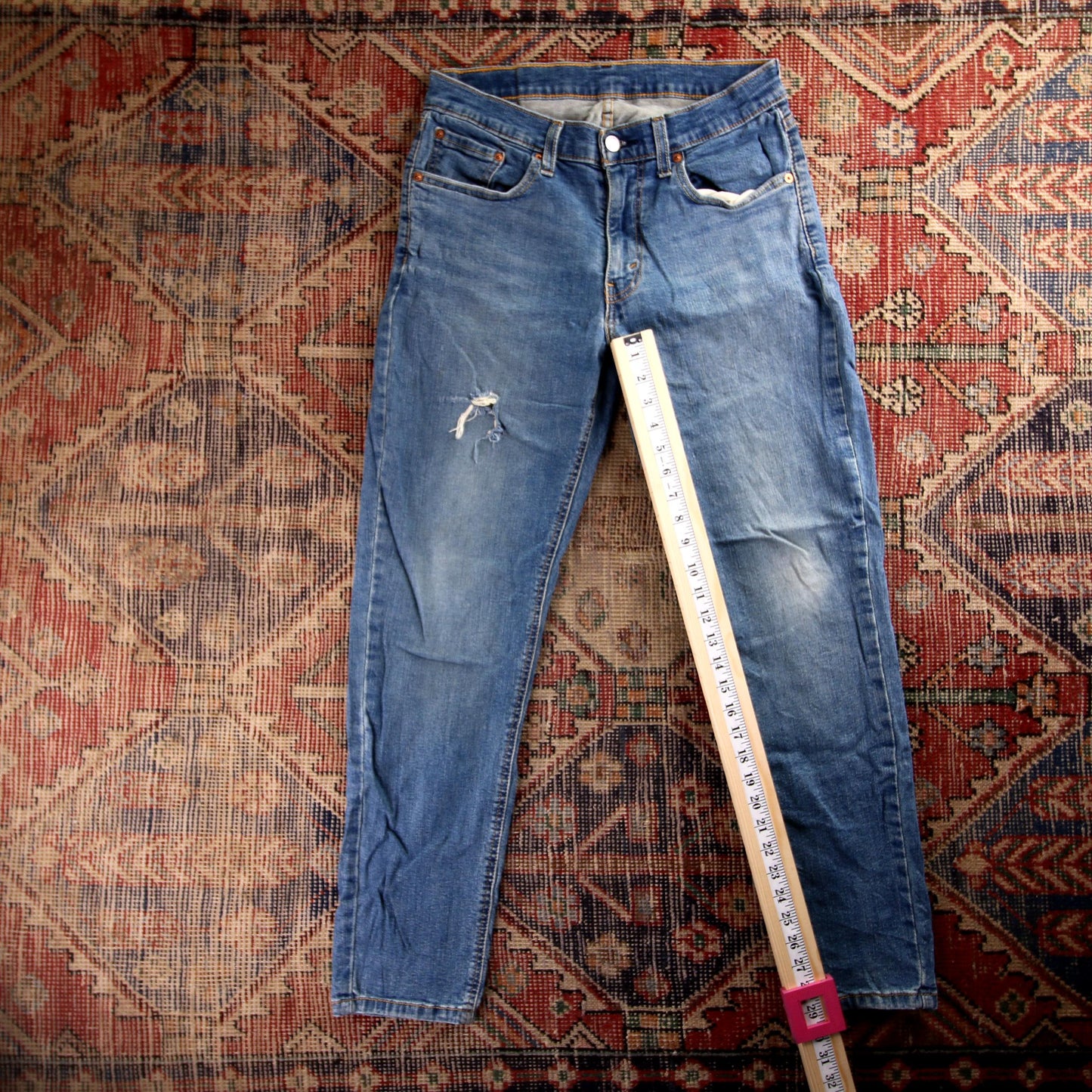 Levi's 581 Red Tab W30 L29 Skinny Blue Denim Jeans