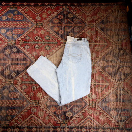 Lee W32 L28 Straight Leg Relaxed Fit Blue Denim Jeans