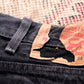 Levi's W36 L32 Straight Leg Loose Fit Black Denim Jeans