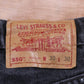 Levi's 550 Red Tab W28 L29 Tapered Leg Relaxed Fit Black Denim Jeans