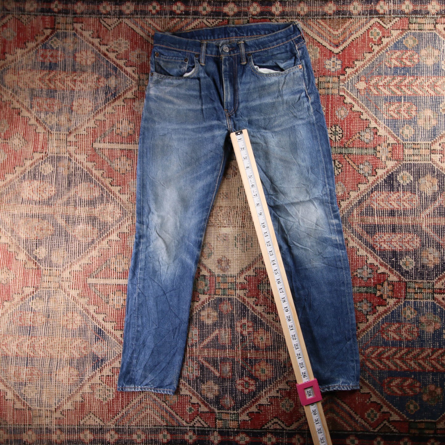Levi's 512 Red Tab W30 L28 Tapered Leg Slim Fit Blue Denim Jeans