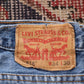 Levi's 516 Red Tab W32 L28 Straight Leg Blue Denim Jeans