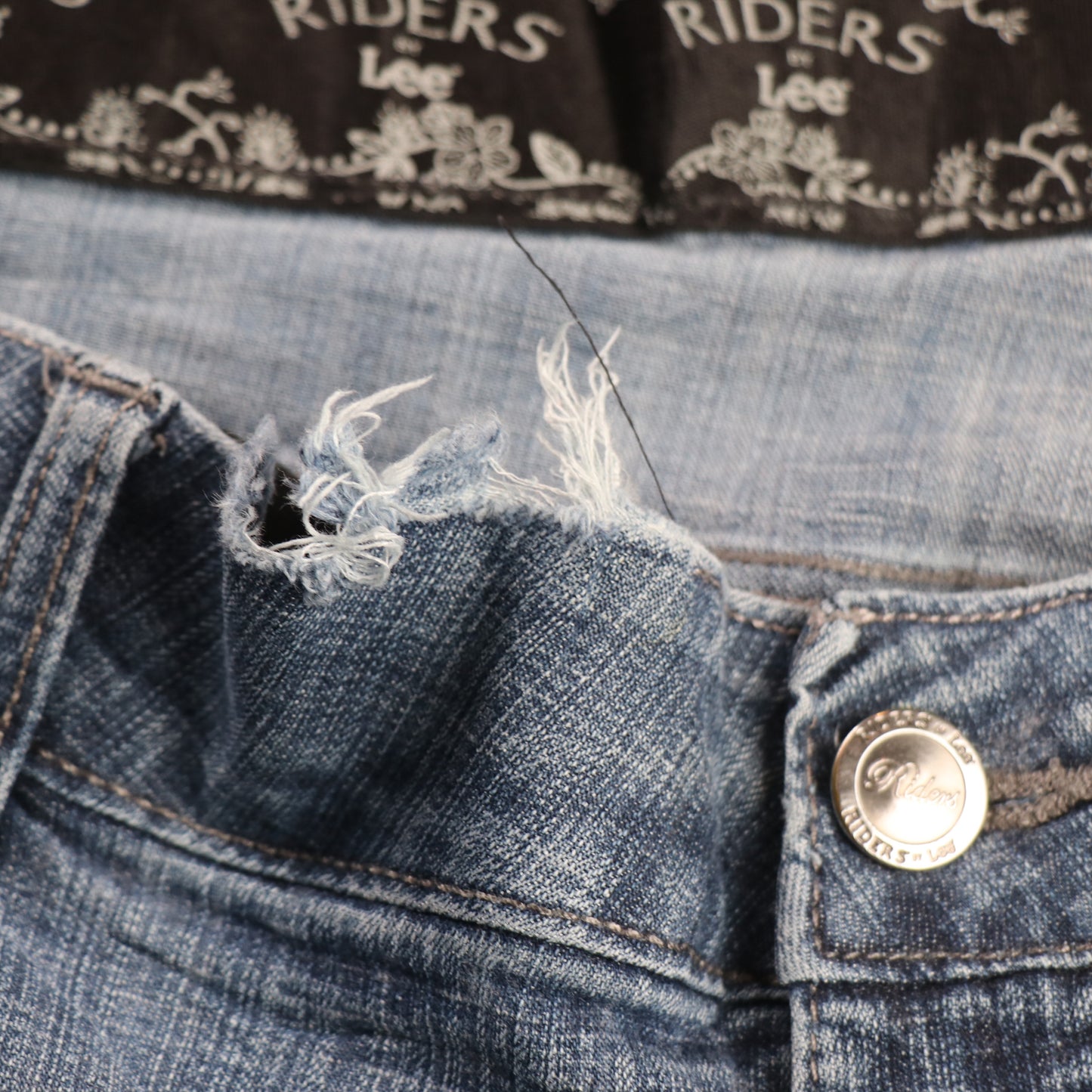 Lee W40 L32 Straight Leg Loose Fit Blue Denim Jeans