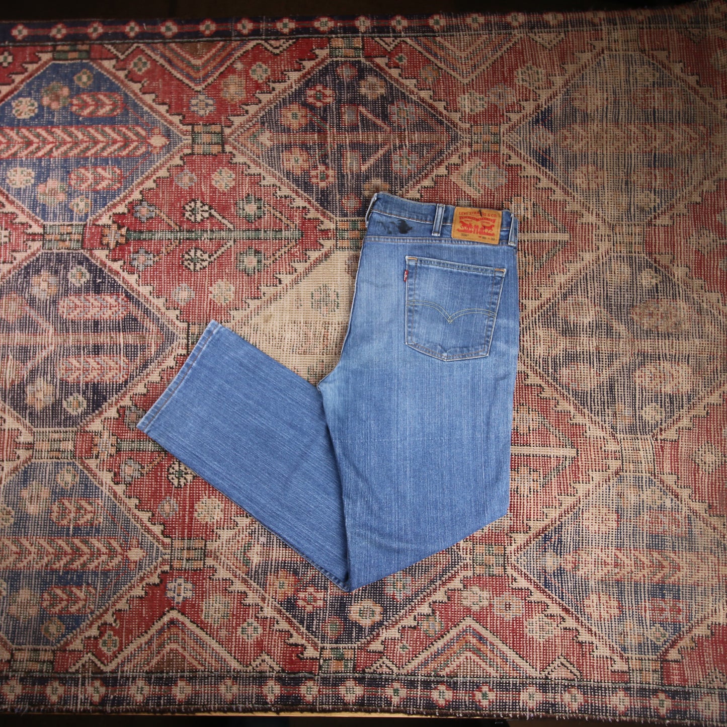 Levi's 514 W38 L30 Straight Leg Blue Denim Jeans
