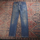 Wrangler W28 L31 Straight Leg Blue Denim Jeans
