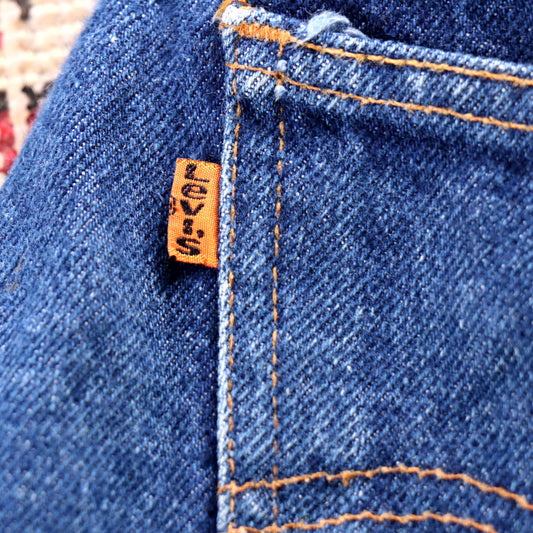 Levi's Orange Tab W34 L33 Straigth Leg Blue Denim Jeans
