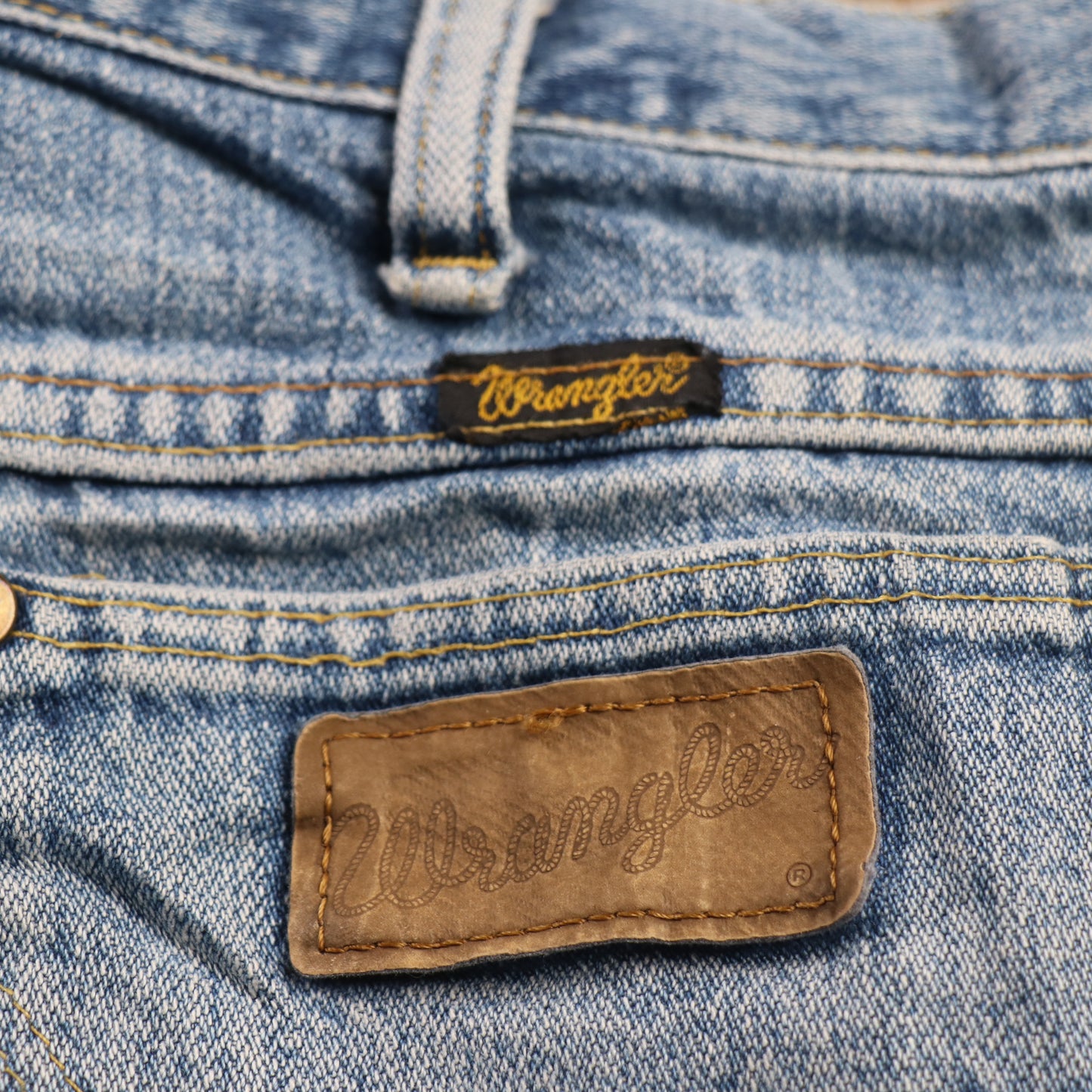 Wrangler W30 L33 Straight Leg Relaxed Fit Blue Denim Jeans
