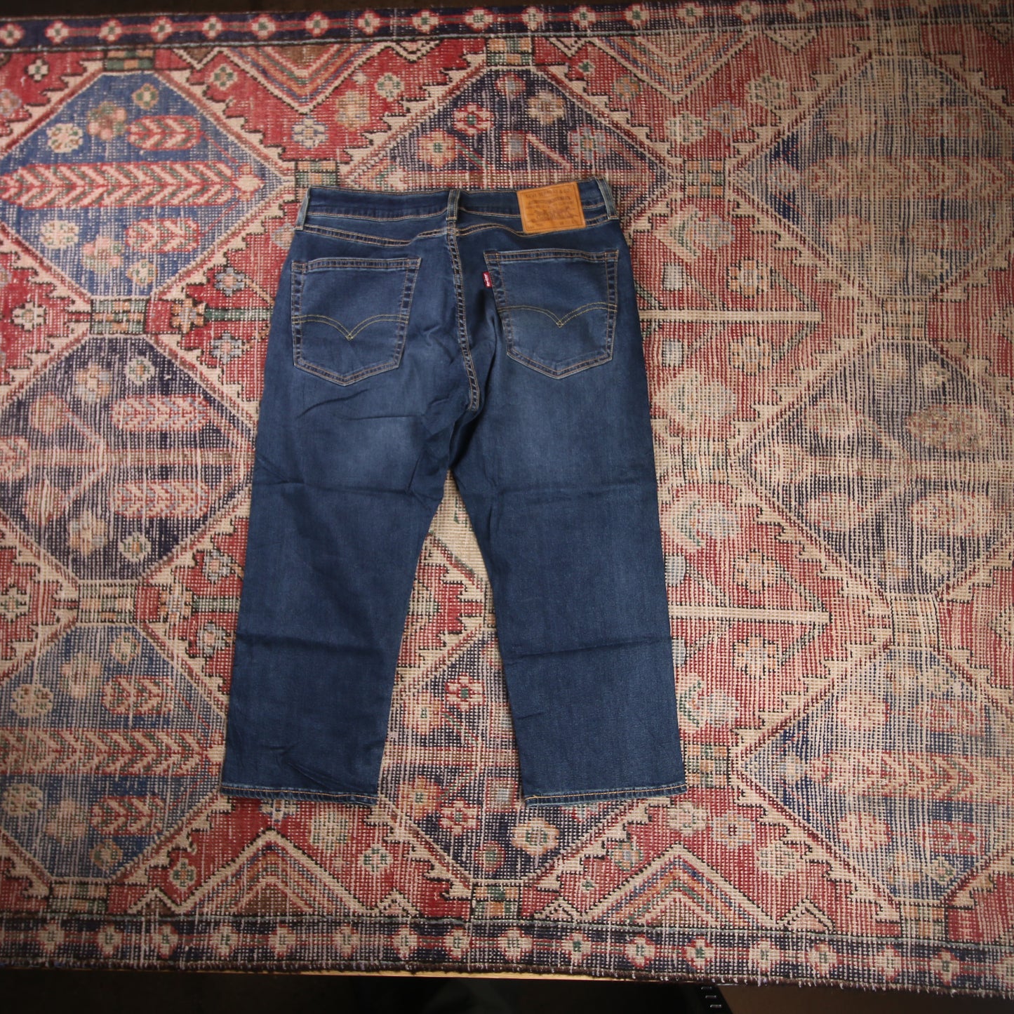 Levi's 505 W32 L20 Straight Leg Regular Fit Blue Denim Jeans