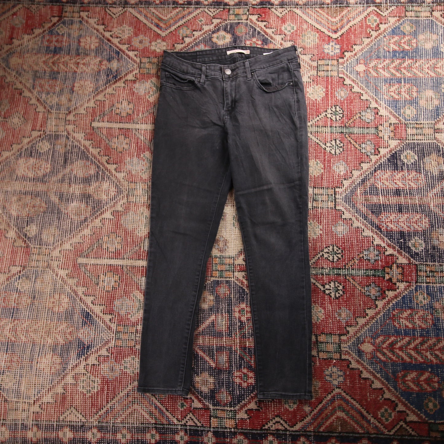 Levi's 711 W30 L26 Skinny Black Denim Jeans