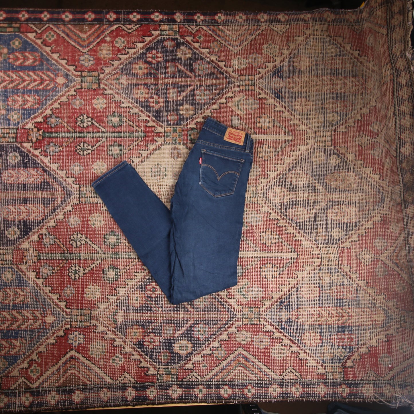 Levi's 711 W26 L29 Skinny Blue Denim Jeans