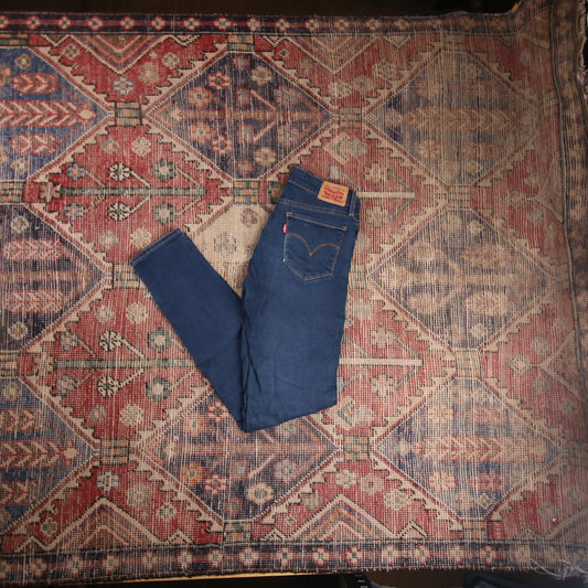 Levi's 711 W26 L29 Skinny Blue Denim Jeans