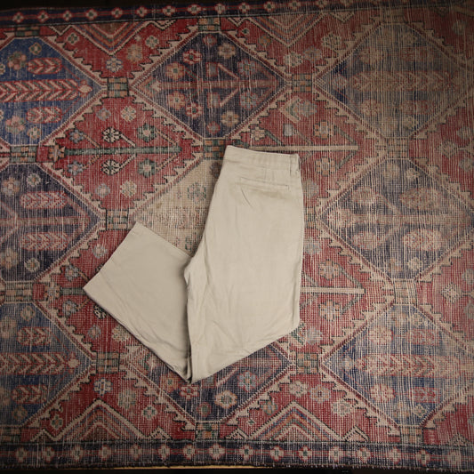 Dickies W32 L25 Straight Leg Beige Cotton Blend Trousers