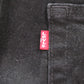 Levi's 405 Red Tab W36 L9 Regular Fit Black Denim Shorts