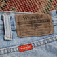 Wrangler W33 L29 Straight Leg Relaxed Fit Blue Denim Jeans