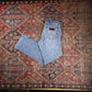Wrangler W34 L31 Straight Leg Slim Fit Classic Ripped Style Blue Denim Jeans