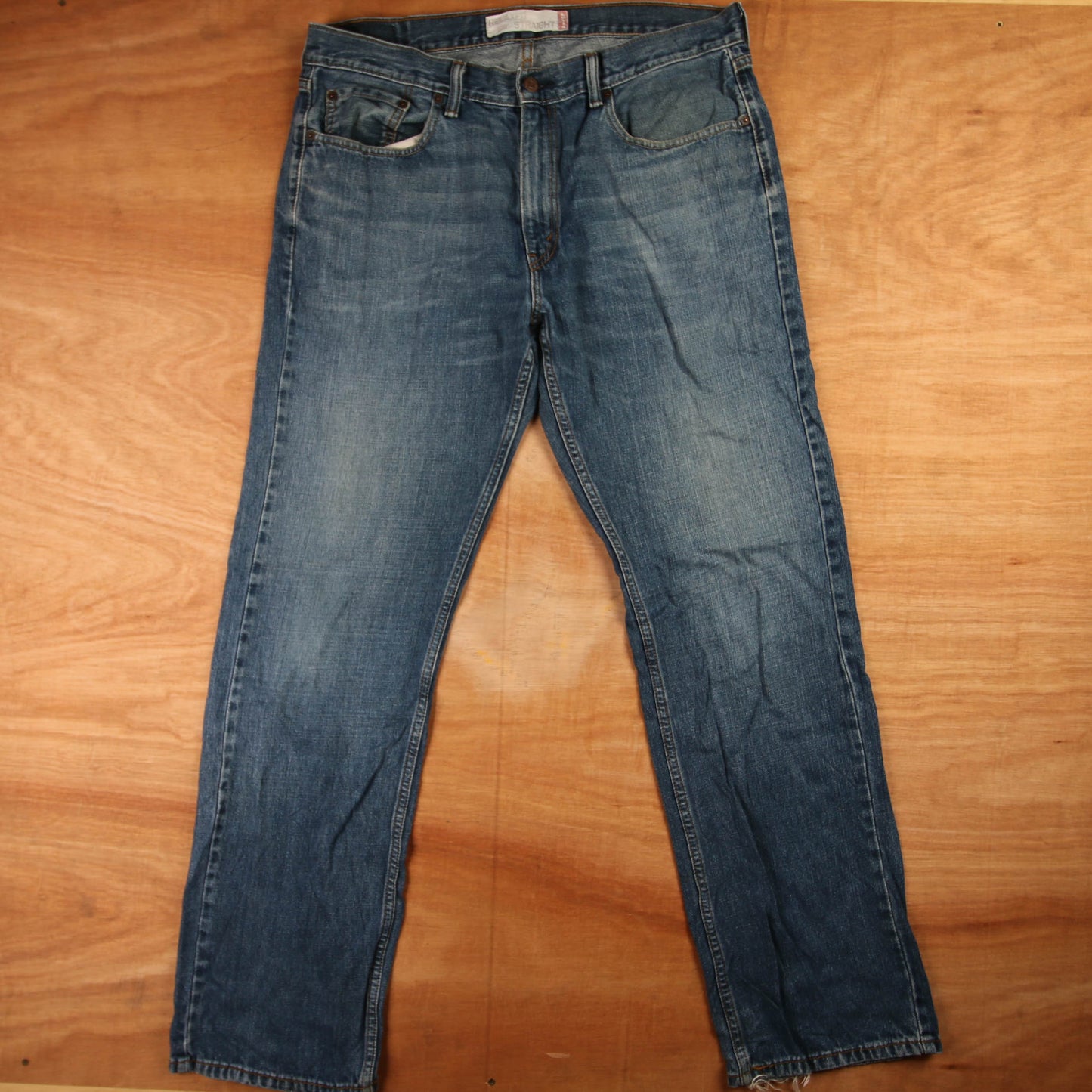 Levi's 559 Red Tab W36 L33 Straight Leg Relaxed Fit Blue Denim Jeans