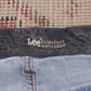 Lee W38 L30 Straight Leg Slim Fit Blue Denim Jeans