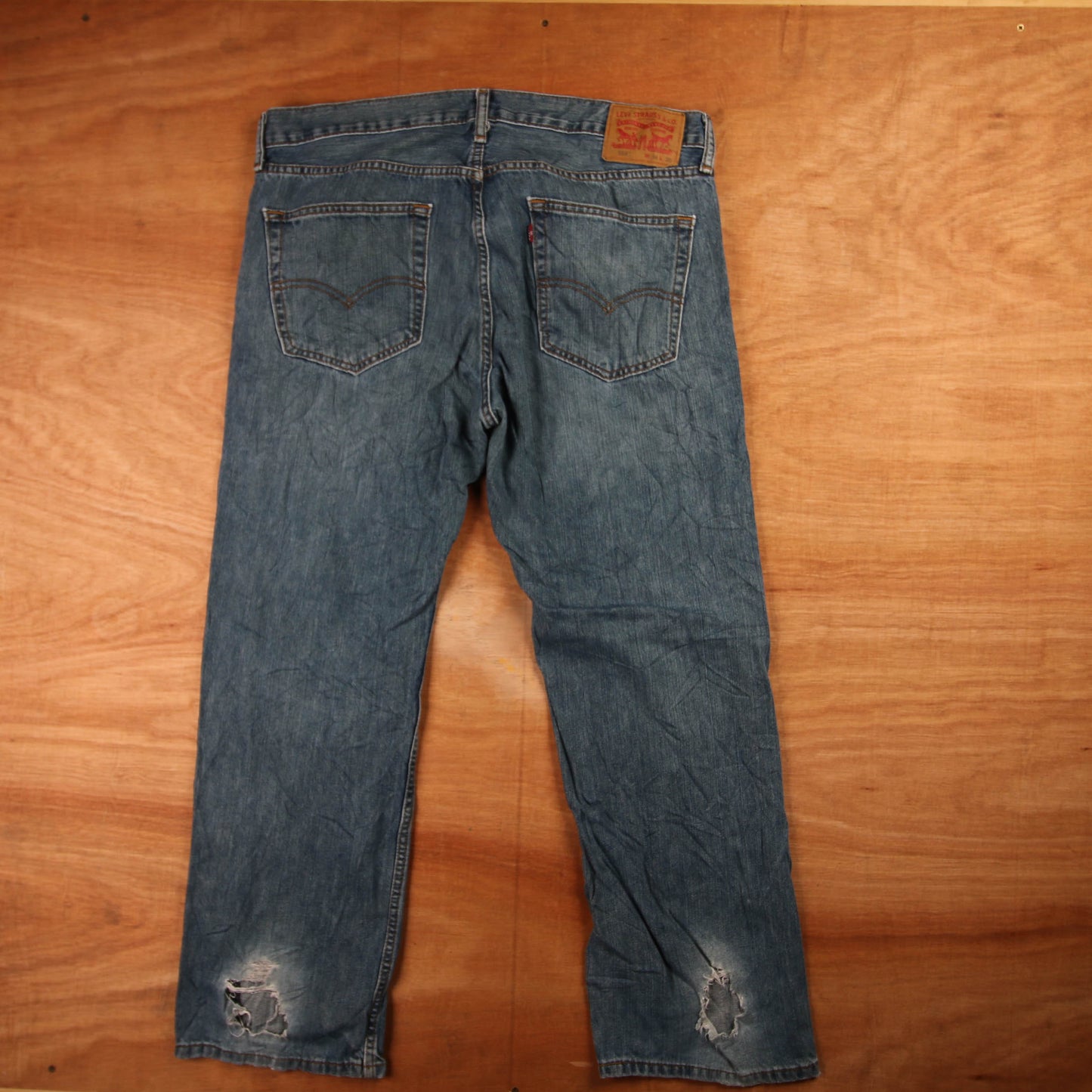 Levi's 559 Red Tab W38 L29 Straight Leg Relaxed Fit Blue Denim Jeans