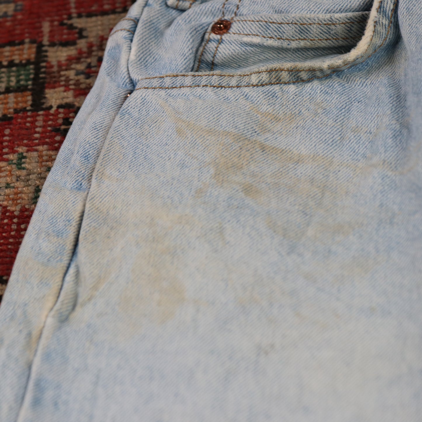 Levi's Orange Tab W30 L26 Tapered Leg Loose Fit Blue Denim Jeans