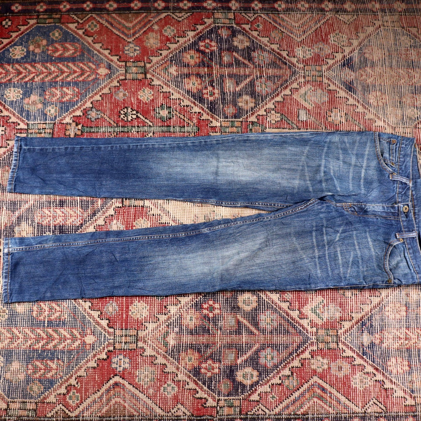 Levi's W32 L32 Tapered Leg Blue Denim Jeans