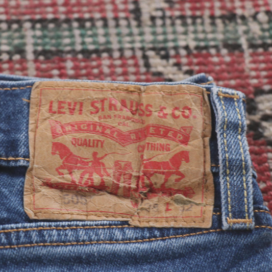 Levi's 505 Red Tab W38 L30 Straight Leg Regular Fit Blue Denim Jeans