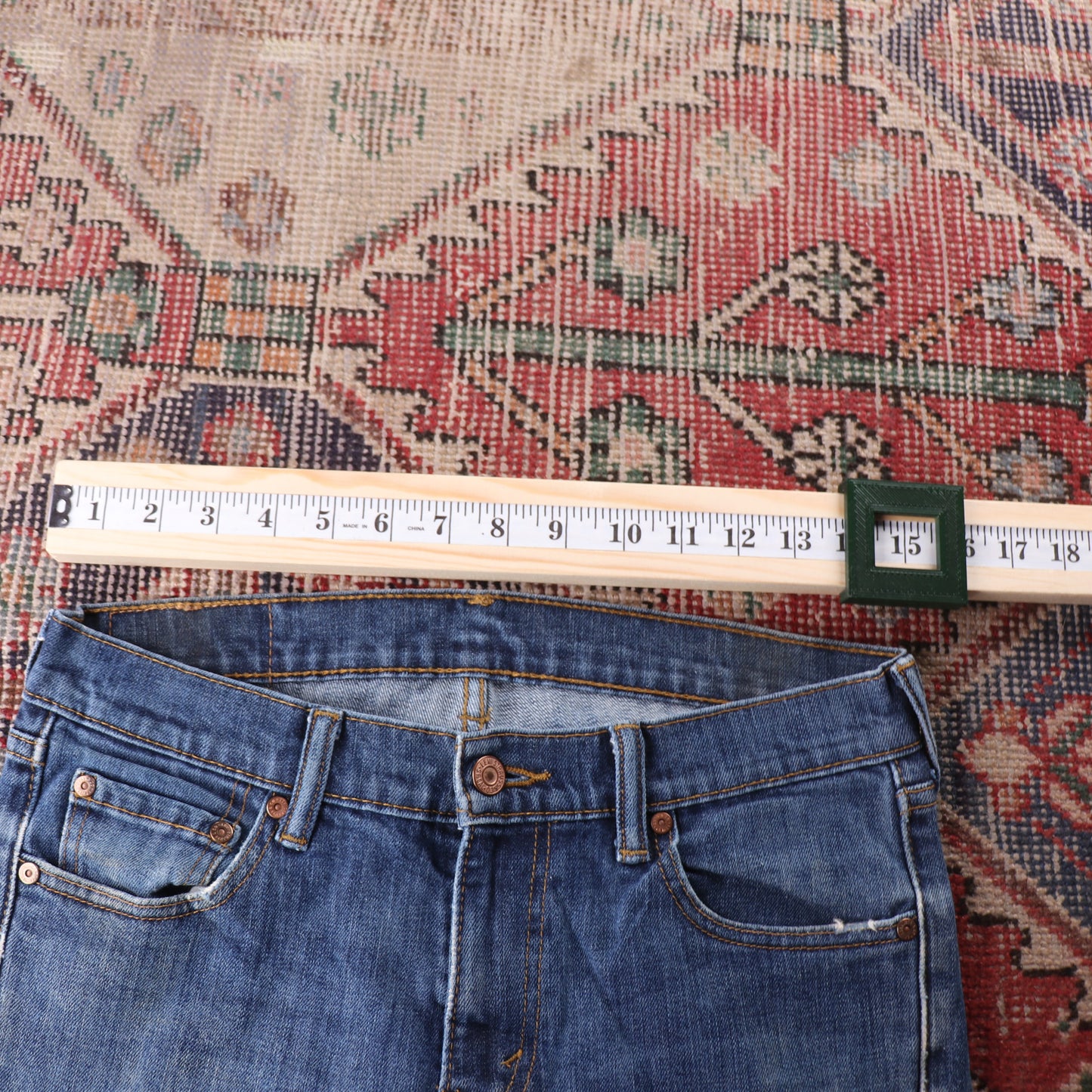 Levi's W32 L32 Skinny Classic Ripped Style Blue Denim Jeans