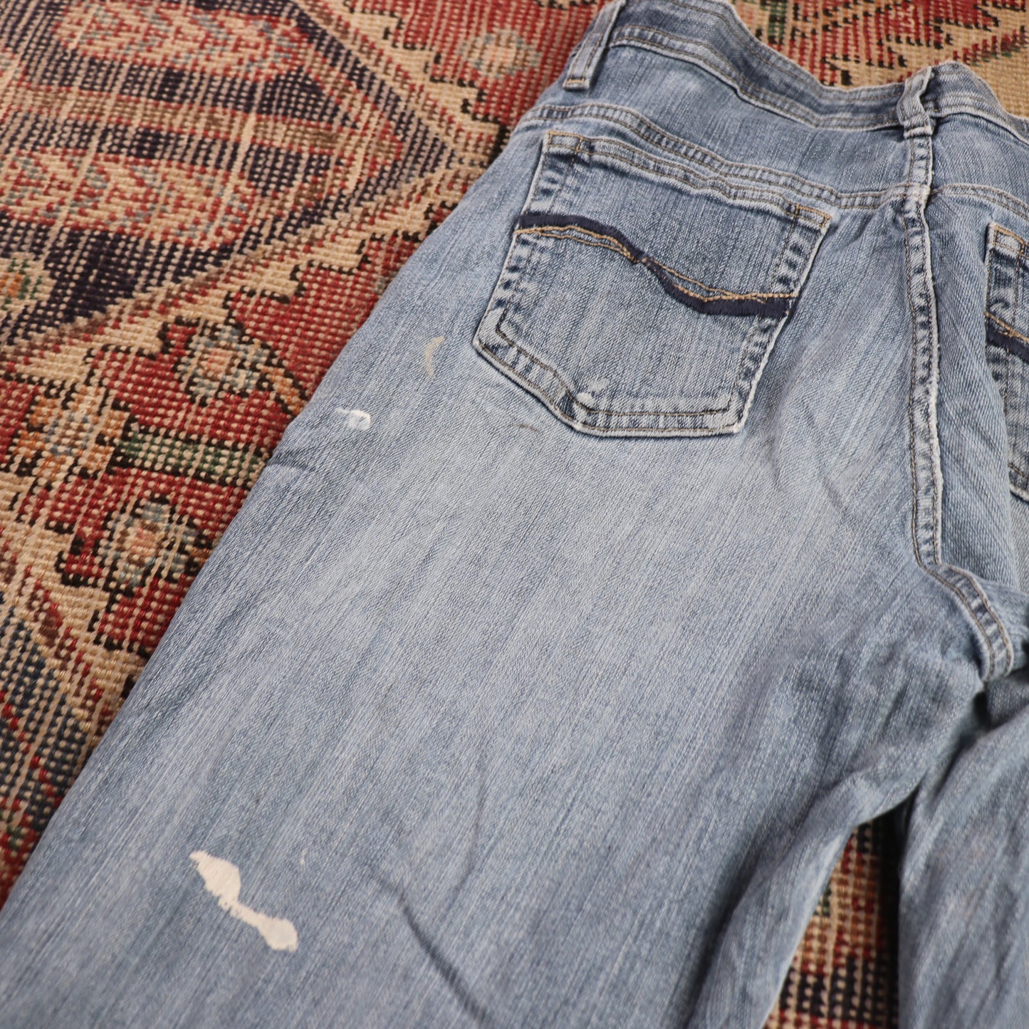 Lee W30 L30 Straight Leg Relaxed Fit Blue Denim Jeans