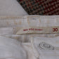 Levi's W32 L31 Mid Rise Skinny Fit White Denim Jeans