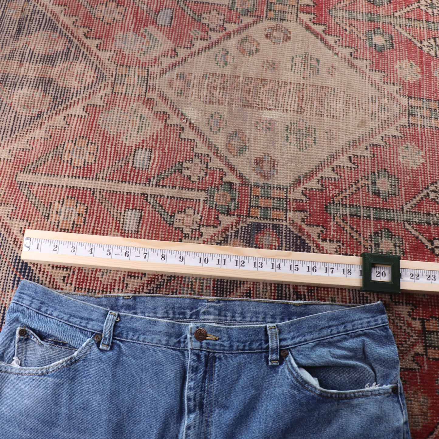 Lee Red Tab W40 L28 Relaxed Fit Blue Denim Jeans