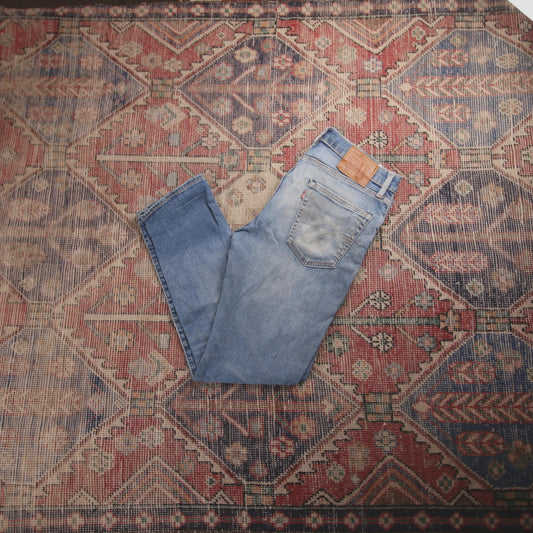 Levi's 502 W32 L30 Tapered Leg Regular Fit Blue Denim Jeans