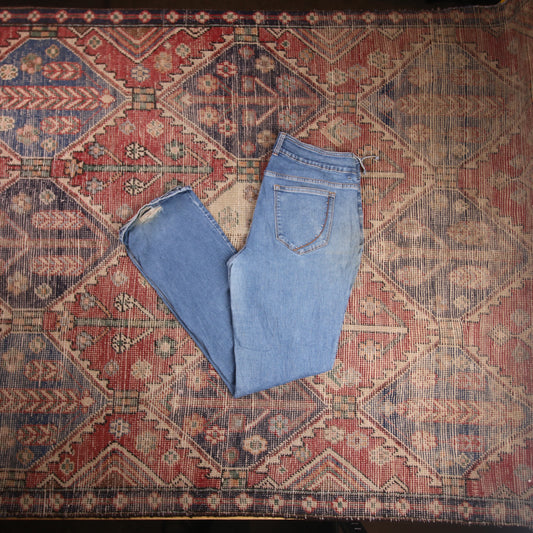 Lee W34 L30 Bootcut Blue Denim Jeans