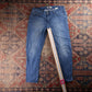 Levi's 301 Red Tab W34 L31 Slim Blue Denim Jeans