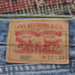 Levi's 505 Red Tab W32 L33 Straight Leg Regular Fit Blue Denim Jeans